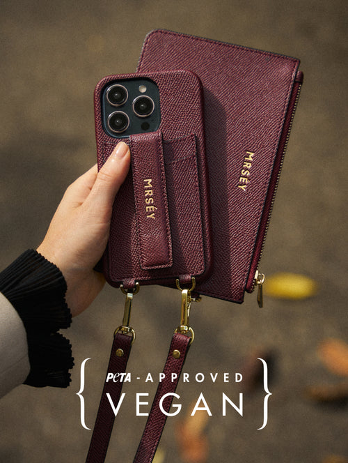 Bestseller Set Burgundy (case + pouch + free screen protector)