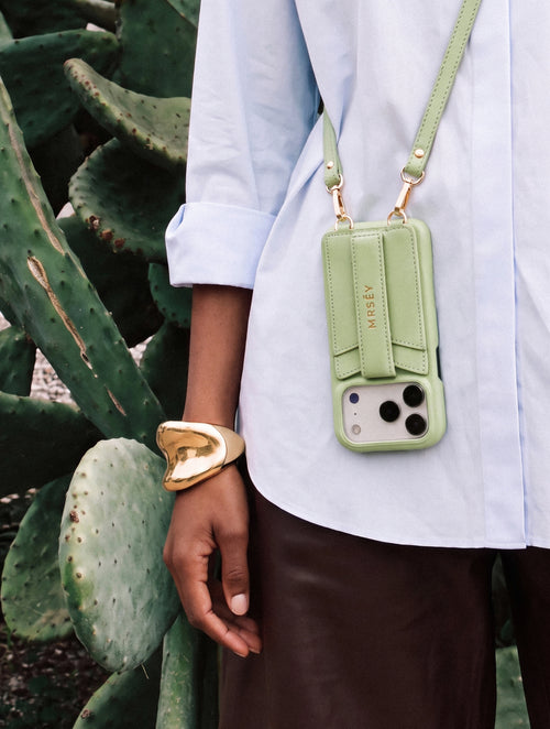 iPhone Hülle mit Strap - Agave