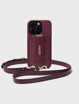 iPhone Hülle mit Strap - Burgundy