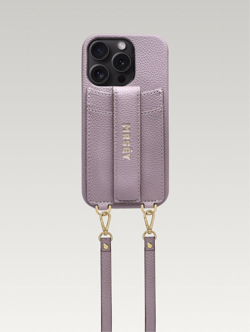 iPhone Hülle mit Strap - Grey Lilac