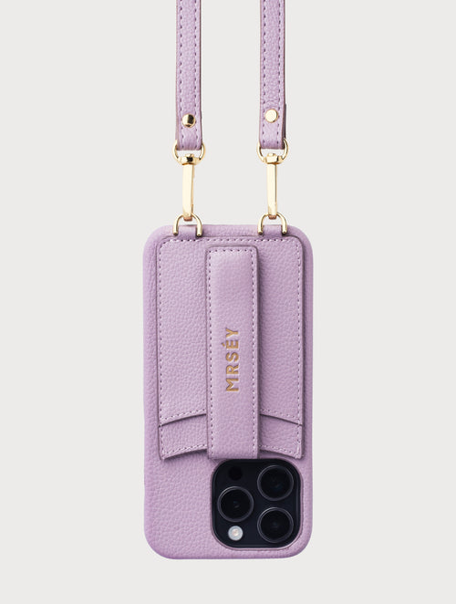 iPhone Hülle mit Strap - Grey Lilac