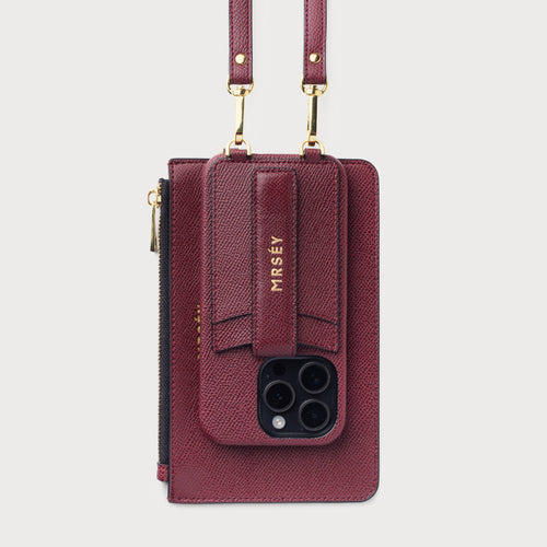 Bestseller Set Burgundy (case + pouch + free screen protector)
