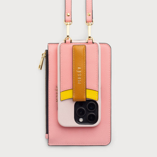 Case + Pouch Set Pink + Yellow