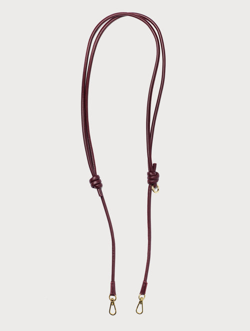 Tubular Strap mit Karabiner - Burgundy
