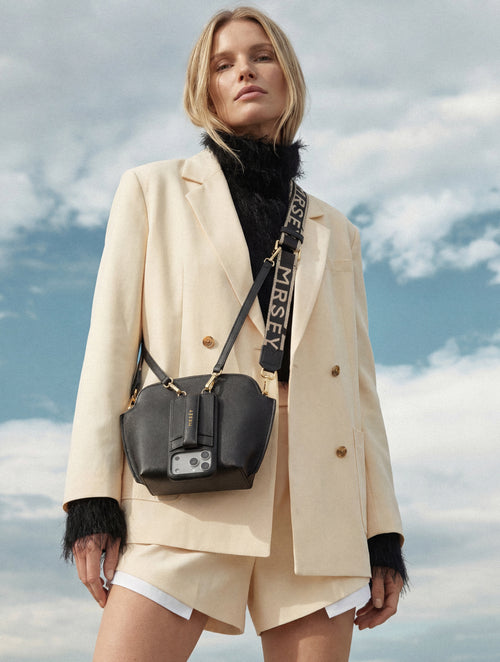 Tulip Bag Crossbody Set - Schwarz