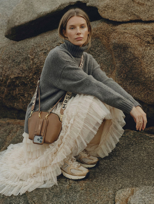 Tulip Bag Crossbody Set - Taupe