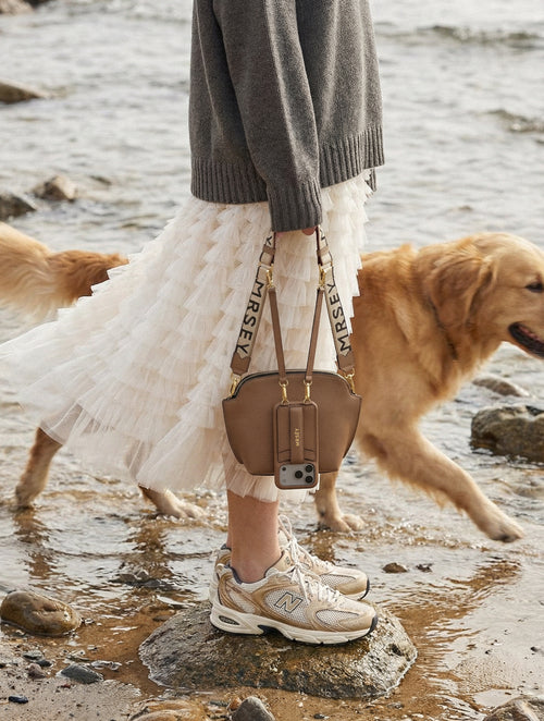 Tulip Bag Crossbody Set - Taupe