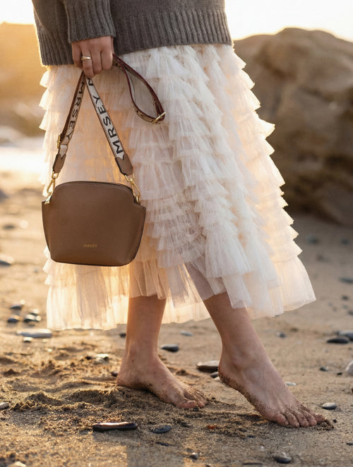 Tulip Crossbody Bag - Taupe