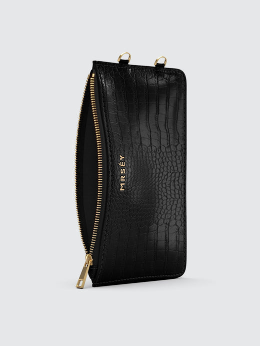 Add-on Pouch - Black Croco